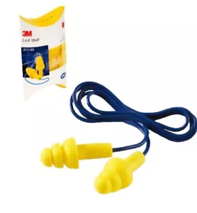 10 Stück 3M Gehörschutzstöpsel Ultrafit mit Kordel 32dB Ohrstöpsel gr. Standard - Bild 1 von 3
