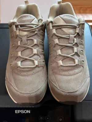 EASY SPIRIT ROMY MD TAUPE SUEDE WALK/RUN SNEAKER, NEW IN BOX, 10M   - Image 1 of 4