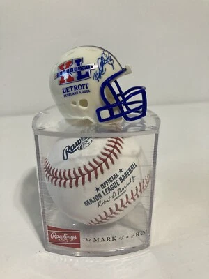 Micro Casco Autografiado Heath Miller PEQUEÑO Pittsburgh Steelers Super Bowl XL Foto 1 de 4