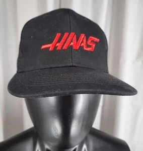 HAAS Logo Nascar Formula 1 Baseball Cap Trucker Hat Adult Black Mesh Snapback - Picture 1 of 7