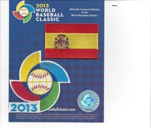 2013 World Baseball Classic Spinner + Spain Flag 2 Patch Official Licensed Logo - Picture 1 of 1