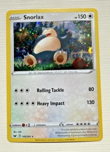 βπ¦ Snorlax 140/202 Swsh01: Sword & Shield Regular - Picture 1 of 3