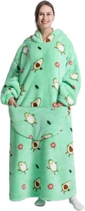 Wearable Blanket Hoodie for Adults Oversized Blanket Hoodie Extra Long Womens Bl - Picture 1 of 4