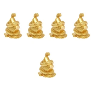 5 Count Statue Chinese New Year Figurines Miniature Resin - Picture 1 of 12