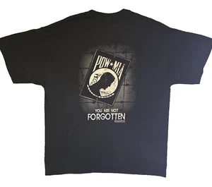 POW MIA Herren XL Hemd doppelseitig schwarz Motorrad Biker Shirt Xtra Large - Bild 1 von 11