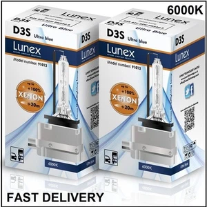 2 x D3S Genuino LUNEX XENÓN NUEVA BOMBILLA compatible con 66340 9285304244 UB 6000K - Imagen 1 de 1