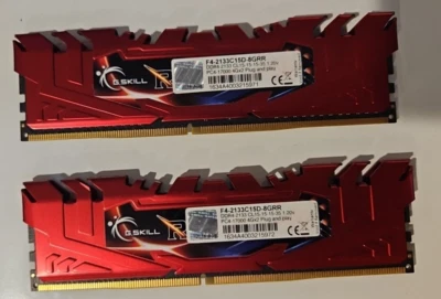 G.Skill RipJaws 4 8GB KIT (4GBX2) F4 2133C15D 8GRR DDR4 2133 Mhz 1.2V PC4-17000 - Image 1 of 2