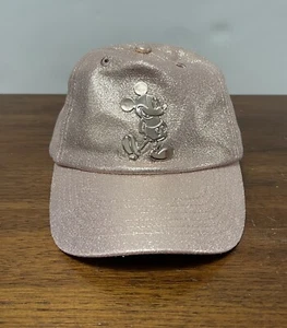 Disney Unisex Toddler Mickey Mouse Shimmery Rose Gold Baseball Cap 2-5 Yrs 53 CM - Picture 1 of 17