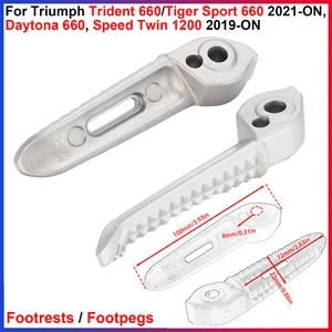 Per Triumph Tiger Sport 660 2021+, Speed Twin 1200 2019+ Poggiapiedi/Pedane Posteriori - Foto 1 di 11