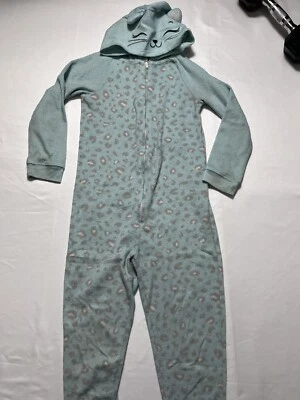 Pijama SO Niñas Gato 1 Pieza Verde y Marrón Talla 5/6 #B-895 Foto 1 de 4