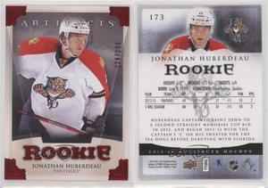 2013-14 Upper Deck Artifacts Rookies Ruby /299 Jonathan Huberdeau #173 Rookie RC