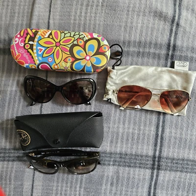 lote de gafas de sol para mujer (Ray Ban, Steve Madden, Brighton) Foto 1 de 4