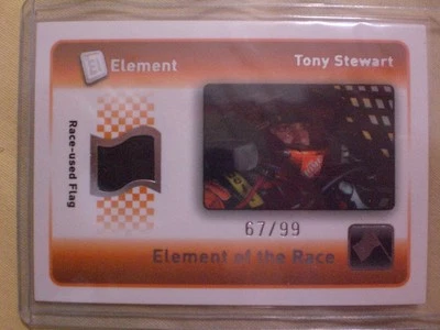 Tony Stewart Element of the Race Race Used Flag Wheels 2009 67/99 - Image 1 of 3