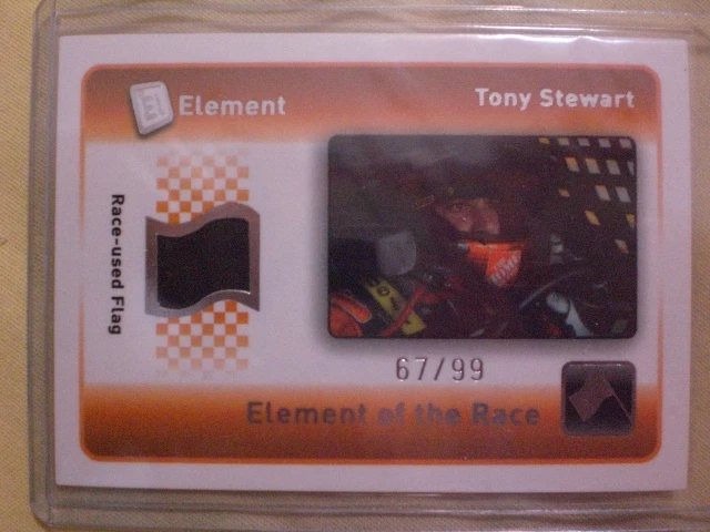 Tony Stewart Element of the Race Race Used Flag Wheels 2009 67/99 - Image 1 of 3
