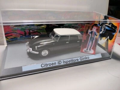 Ispettore Ginko polizia vs  diabolik citroen id 1/43 diorama base comm.  TV - Immagine 1 di 4