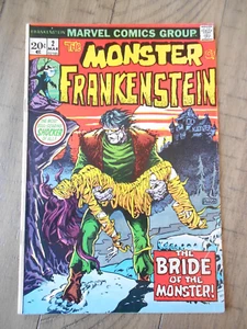 FRANKENSTEIN #2 aka "Monster of Frankenstein" Marvel 1970's FN/FN+ Gemini mailer - Bild 1 von 3
