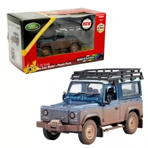 Modellino auto scala 1:32 Britains MUDDY LAND ROVER DEFENDER diecast modellis... - Foto 1 di 1