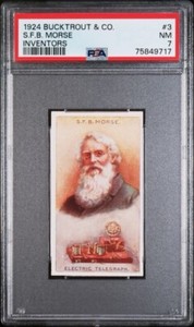 1924 Bucktrout & Co INVENTORS #3 S.F.B MORSE PSA 7 NM