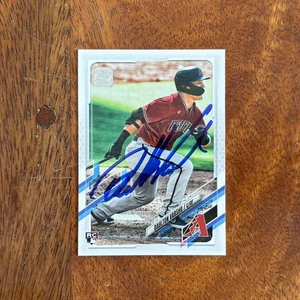 Daulton Varsho Autographed 2021 Topps Signed Card #10 RC - Arizona Diamondbacks - Picture 1 of 2