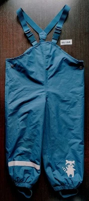 Tchibo 98-104 verstellbar gefüttert blau Regenhose Matschhose Spielhose TCM - Bild 1 von 2