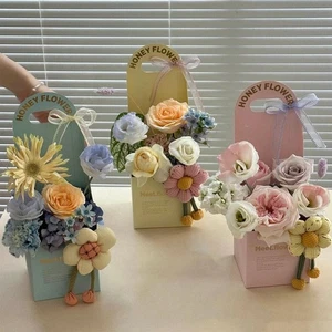 5pcs Romantic Flower Arrangement Box Bouquet Wrapping Box Valentine's Day Gift - Picture 1 of 10