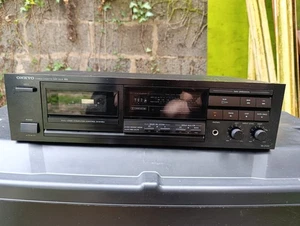 Onkyo TA-2120 Cassette Tape Deck R1 Vintage Años 80 Negro - PROBADO - Imagen 1 de 18