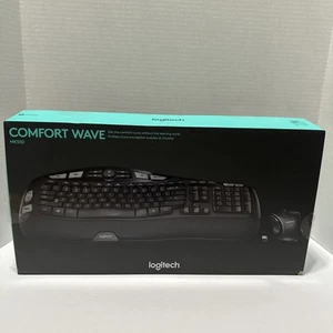 New Logitech MK550 Comfort Wave Wireless Keyboard and Mouse Combo - Black - Photo 1/23
