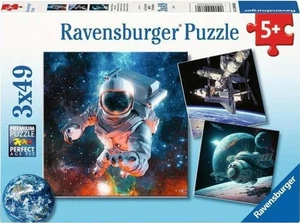NEW Ravensburger 3x49 Pieces Jigsaw Puzzle 5+ Ages Outer Space - Picture 1 of 4