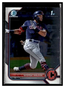 2022 Bowman Chrome #BCP-22 George Valera 1° Cleveland Guardians - Foto 1 di 2