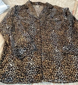 Le No it’s Animal Print Brown and Black P J Set - Picture 1 of 6