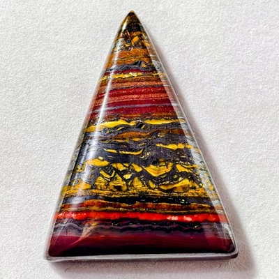 Piedra preciosa cabujón ojo de tigre de hierro natural de 42 quilates para joyería 34,7 x 26,6 x 5,6 mm Foto 1 de 3