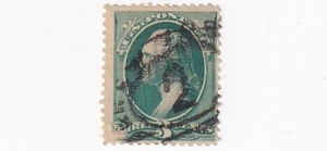 STAMP US SCOTT 147 "Washington" 3 CENT 1870 USED FANCY CANCEL - G - Picture 1 of 1