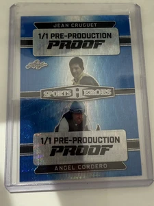 ANGEL CORDERO & JEAN CRUGUET 2023 Leaf Horse Racing Pre-Production Proof 1/1 - Picture 1 of 1