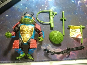 TMNT Leo Il Samurai delle Fogne 1990 Teenage Mutant Ninja Turtles Figura - Foto 1 di 3