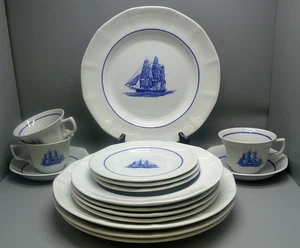 Wedgwood AMERICAN CLIPPER BLU 16 pezzi per 4 - Foto 1 di 2