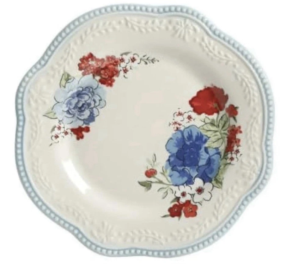 Mujer Pionera ~ ENCANTO CLÁSICO ~ 8,75" ~ Gres ~ Plato de ensalada Foto 1 de 1