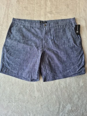 Pantalones Cortos Cambray Inc International Concepts Para Hombre Nuevos con Etiquetas, Básicos Azul Marino 40 Foto 1 de 4
