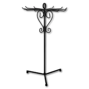 Black 12 Arm Rotating Hanging Jewelry Chain Necklace Display Stand 8 x 14 3/4  - Picture 1 of 1