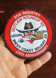 VINTAGE AUTOMOTIVE CLUB AUFNÄHER / ABZEICHEN # PORSCHE 356 SEDONA ARIZONA WEST COAST 99 - Bild 1 von 3