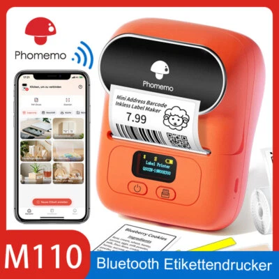 Phomemo M110 Bluetooth Etikettendrucker Tragbarer Labeldrucker für Android & iOS - Bild 1 von 4