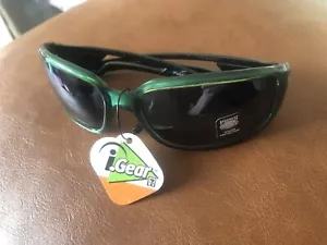 Pugs Men's Green Frame Sunglasses UV400 Protection NWT Black Lens. S2 - Picture 1 of 7