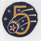 Aussie Made 4-1/4" WW 2 US Army Air Force 5th Air Force Wool Patch Inv# P312