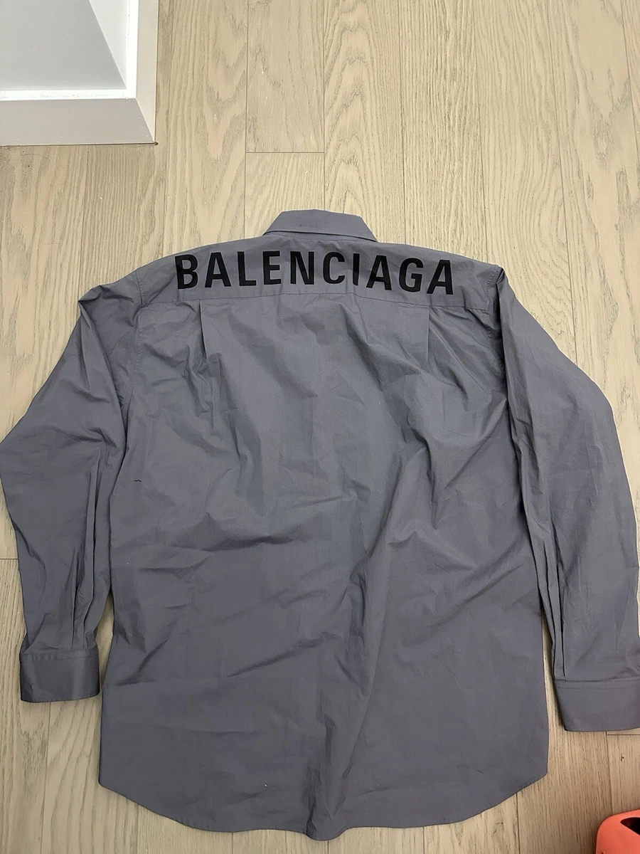 Balenciaga Gray Long Sleeve Shirts for Men for sale | eBay
