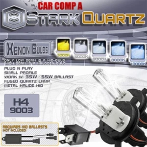 35W / 55W HID Xenon Replacement Bulbs for Kit Dual Hi Lo Bulbs - H4 HB2 9003 - Picture 1 of 13