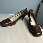 Cole Haan Brown Leather Sydney Mid Pump Kitten heel, Size 9.5 B, pre-owned