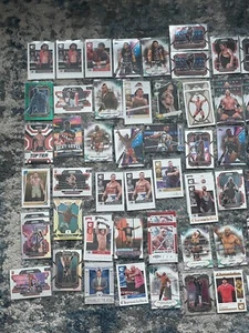 LOT 393 WWE Men's Cards - AJ Styles, Roman Reigns, Batista, Rock - Picture 1 of 17