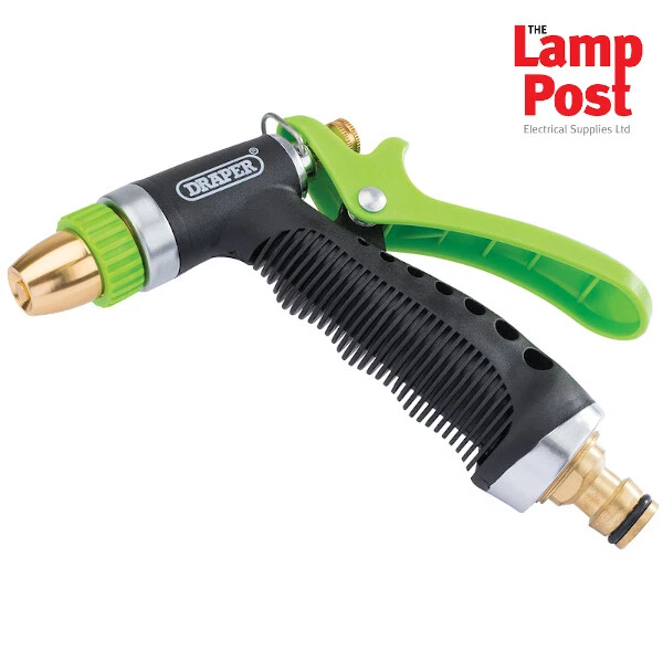Pistola pulverizadora de aluminio Draper 25296 3 patrones manguera de jardín Foto 1 de 1