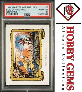EVIL-LYN & HE-MAN PSA 10 1984 Masters of the Universe Sticker #9 C4 - Picture 1 of 2