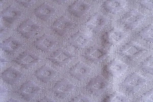Vintage purple diamond embroidered upholstery fabric remnant one yard - Picture 1 of 7