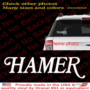 Calcomanía adhesiva troquelada de vinilo para guitarra Hamer para ventana de coche teléfono computadora portátil FY145 - Imagen 1 de 8